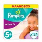 Pampers Active Fit Junior 5+ Maandbox (124st)